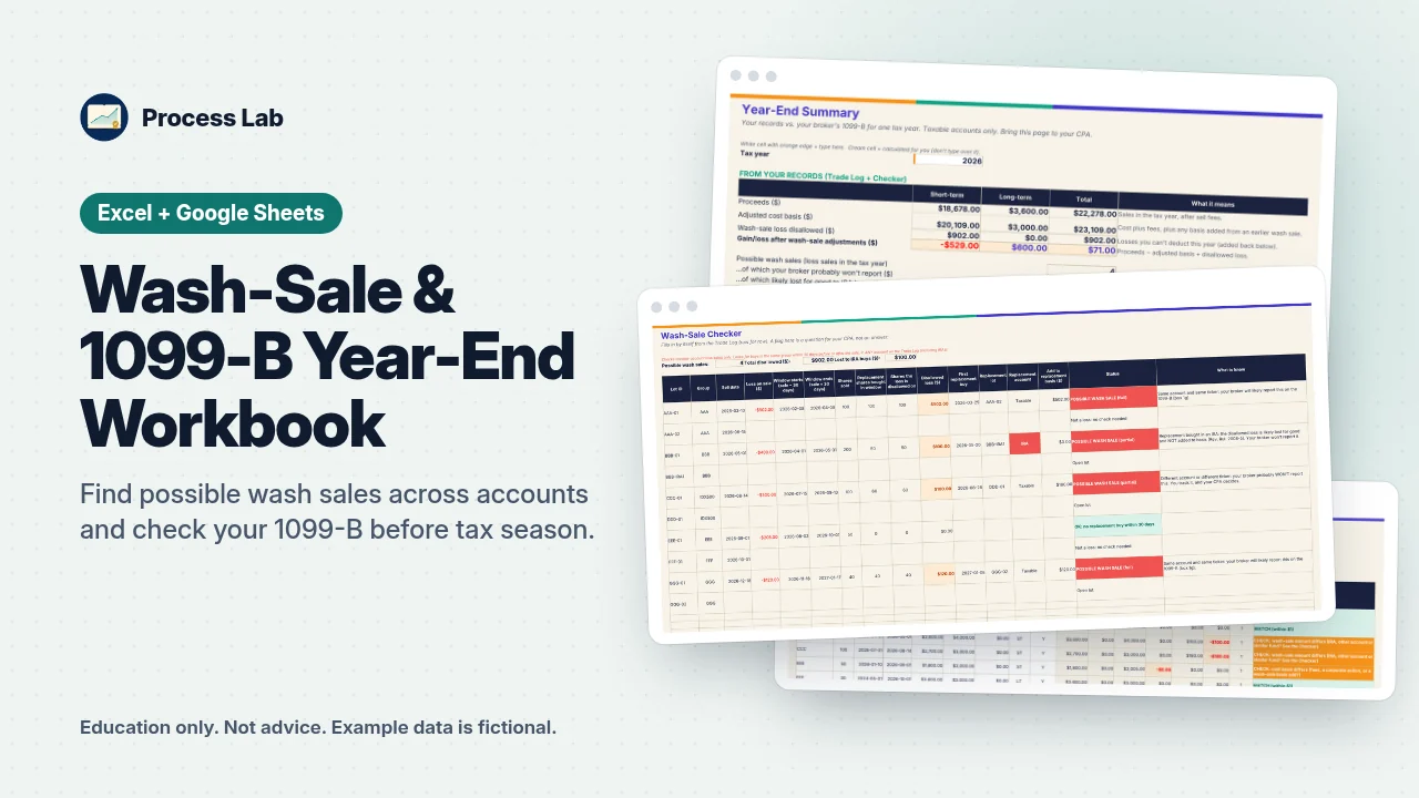 Wash-Sale & 1099-B Year-End Workbook preview